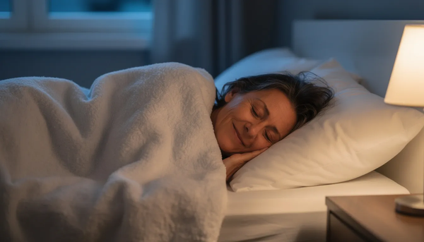 Woman sleeping well in a comfortable bed
