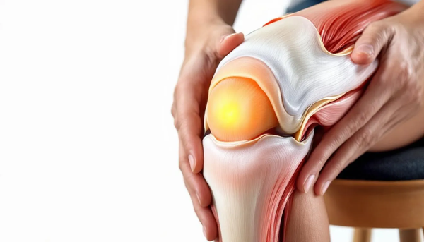 Graphic image of a knee joint