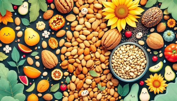 Nuts and seeds for snacking 