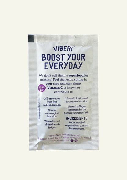 ViBERi Organic Blackcurrant Powder 200g (20x Sachets)